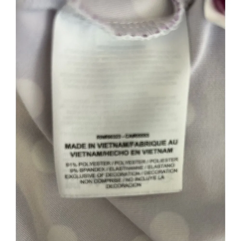 Nike Golf Women's Dri-FIT Purple Polka Dot Sleeveless Polo Shirt – Size Large